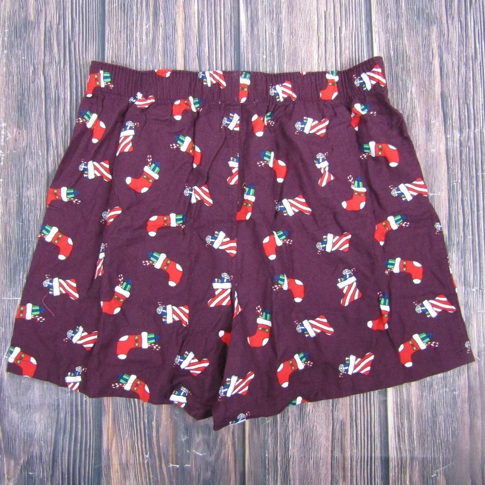 American Eagle NEW Mens Medium Boxer Shorts‎ Red Christmas Stocking Stuffer Gift